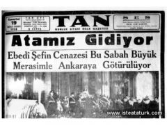 11 Kasım 1938 - Tan Gazetesi