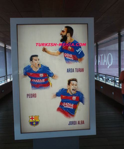 Arda Turan Barselona (Camp Nou) Stadında Yerini Aldı