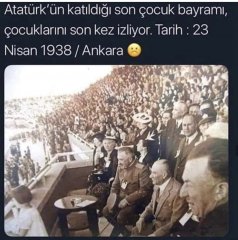 Atatürk’ün katıldığı son çocuk bayramı