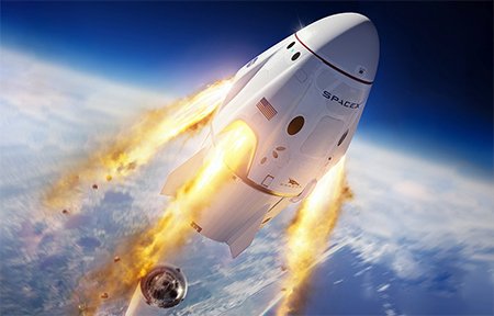 SpaceX şirketin ilk mürettebatlı uzay uçuşu dönemini başlattı