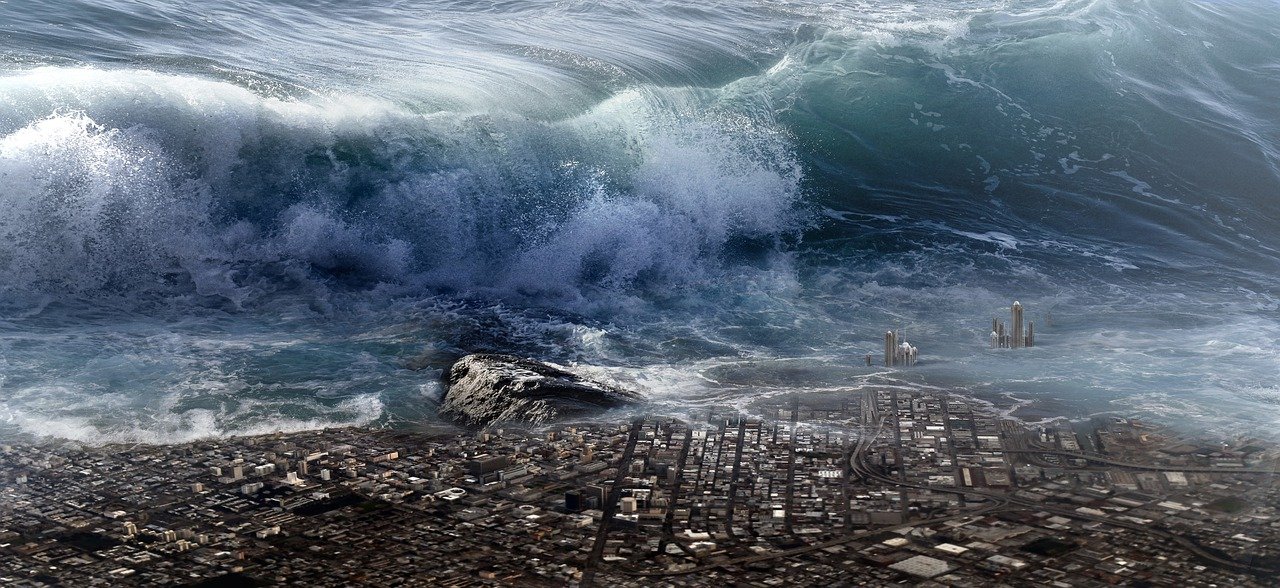 Dev bir sualtı yanardağının patlamasının ardından Pasifik adası Tonga'yı vuran tsunaminin dramatik görüntüleri