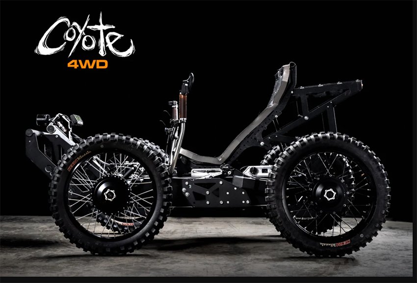 2022 Outrider Coyote, Dünyanın En Hafif Elektrikli Dört Tekerlekli Bisikletidir