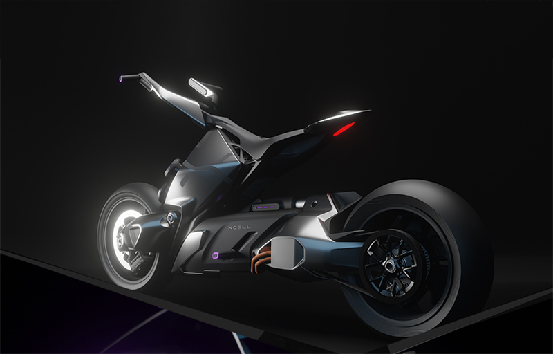 Holografik Ekranlı Bir Hidrojen Motosiklet Konsepti olan XCELL'e Göz Atın