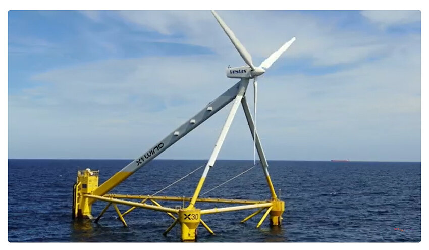 Bu yüzen rüzgar türbini ilk kilovat saatlik enerjiyi üretti
