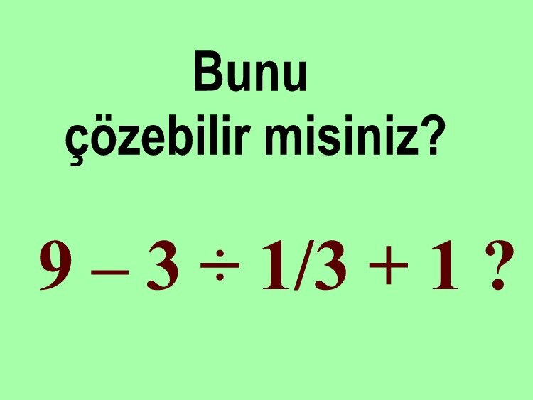 Japonya'da Viral Olan Bu Matematik Problemini Çözebilir misiniz?