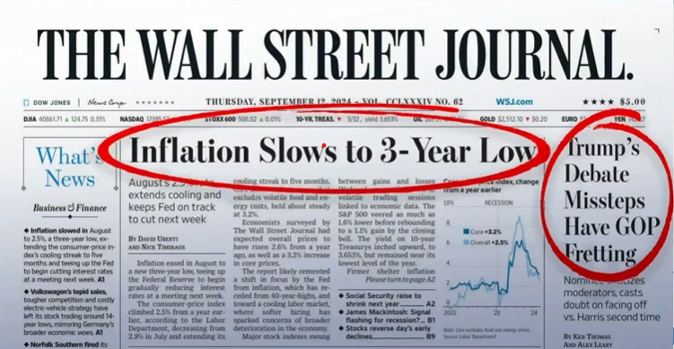 Amerika'nın En Büyük Ekonomi Gazetesi WSJ Ekonomiyi ve Trump'ın Tartışmayı Kaybetmesini Baş Köşeye Taşıdı