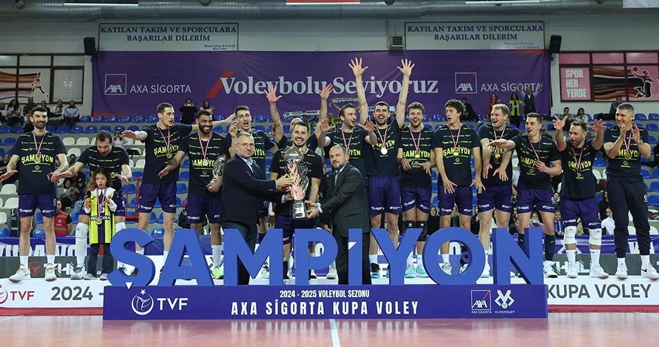 ERKEKLER AXA SİGORTA KUPA VOLEY ŞAMPİYONU FENERBAHÇE MEDICANA