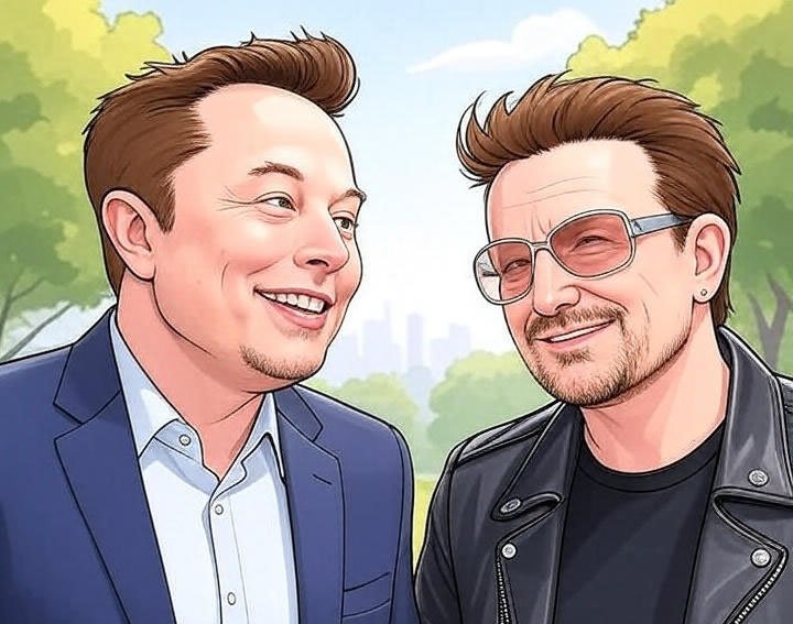 Elon Musk, Bono'yu (U2'nun Solisti) dış yardım yorumları nedeniyle 'yalancı' ve 'aptal' olarak nitelendirdi