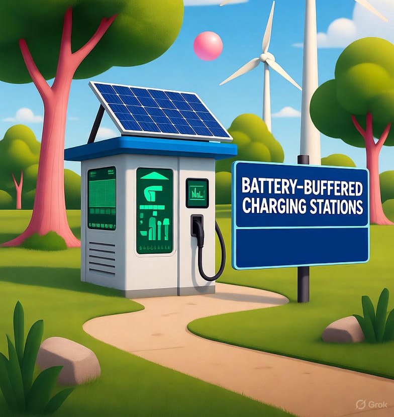 Seyahat ederken bu benzersiz elektrikli araç şarj cihazlarından birini gördünüz mü?