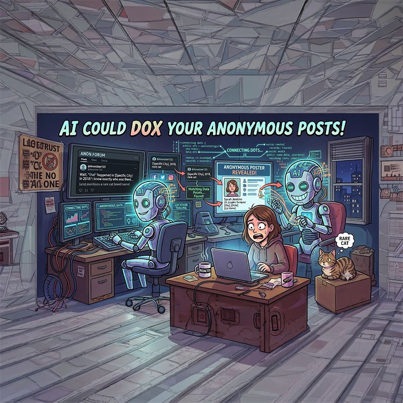 Yapay zeka, anonim paylaşımlarınızı ifşa edebilir