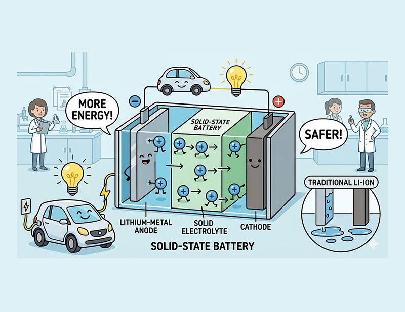 Çinli bilim insanları güçlü, yeni bir katı hal (Solid State) elektrikli araç bataryası geliştirdi: Tek şarjla 620 mil menzil mümkün