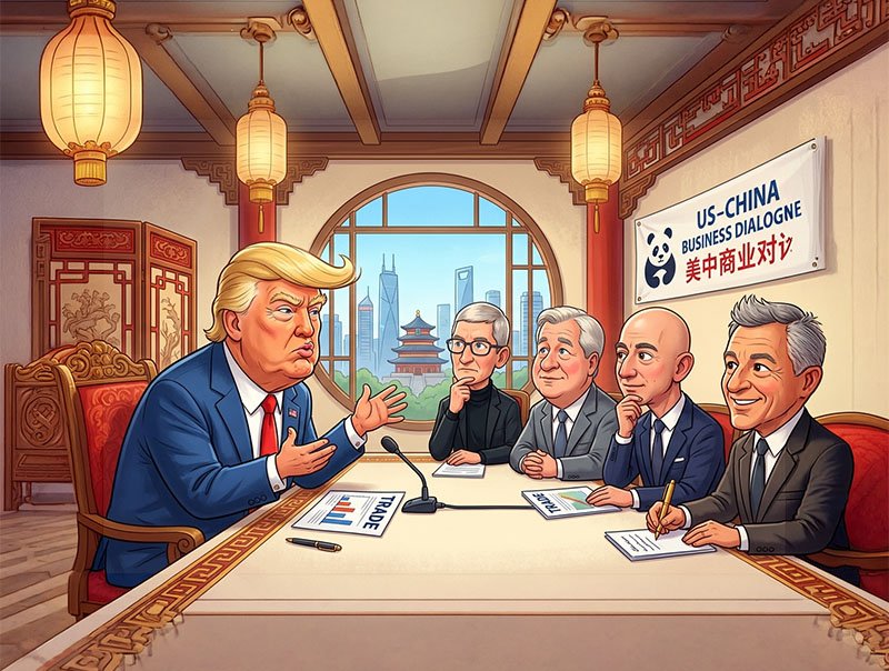Neden bu kadar çok ABD'li CEO, Trump ile birlikte Çin'de bulunuyor ve ne istiyorlar?